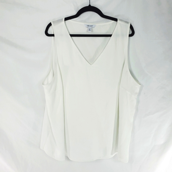 Nine West Tops - NINE WEST V Neck Sleeveless Blouse with Lining